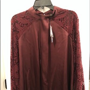 Beautiful burgundy blouse!